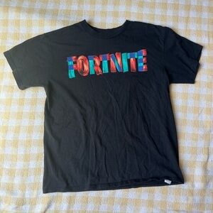Kids Fortnite Black Tee Shirt